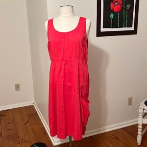 Eileen Fisher linen tencil blend sleeveless dress